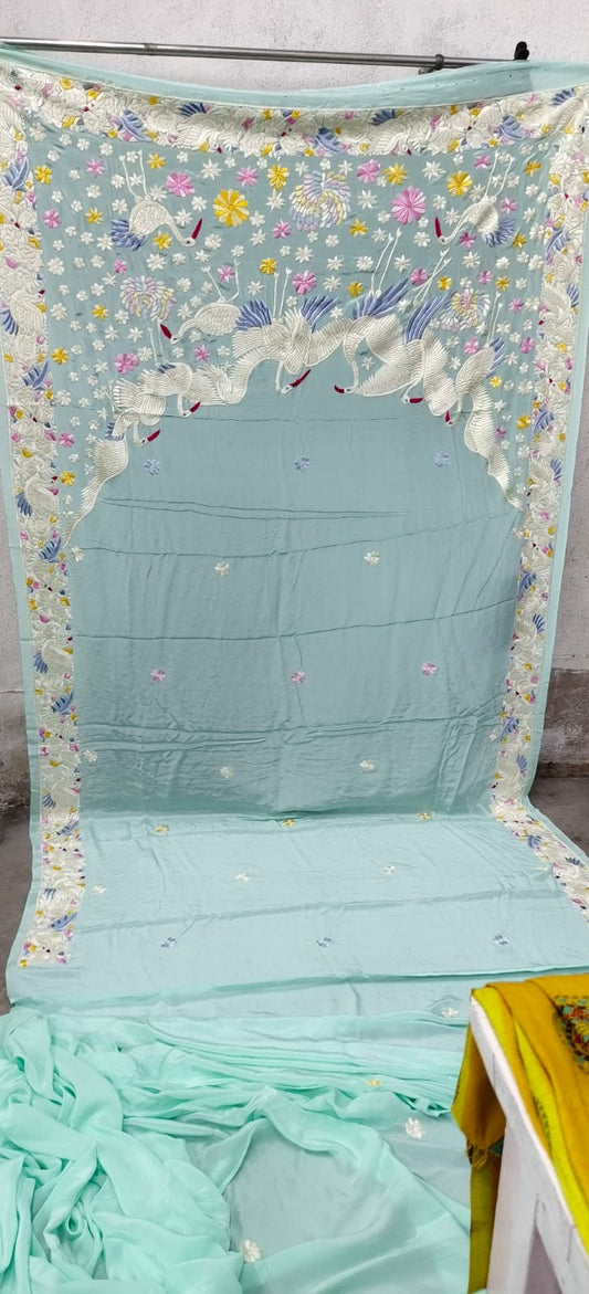 Sivish authentic Parsi gara saree beautiful saree - Saffronfashionindia