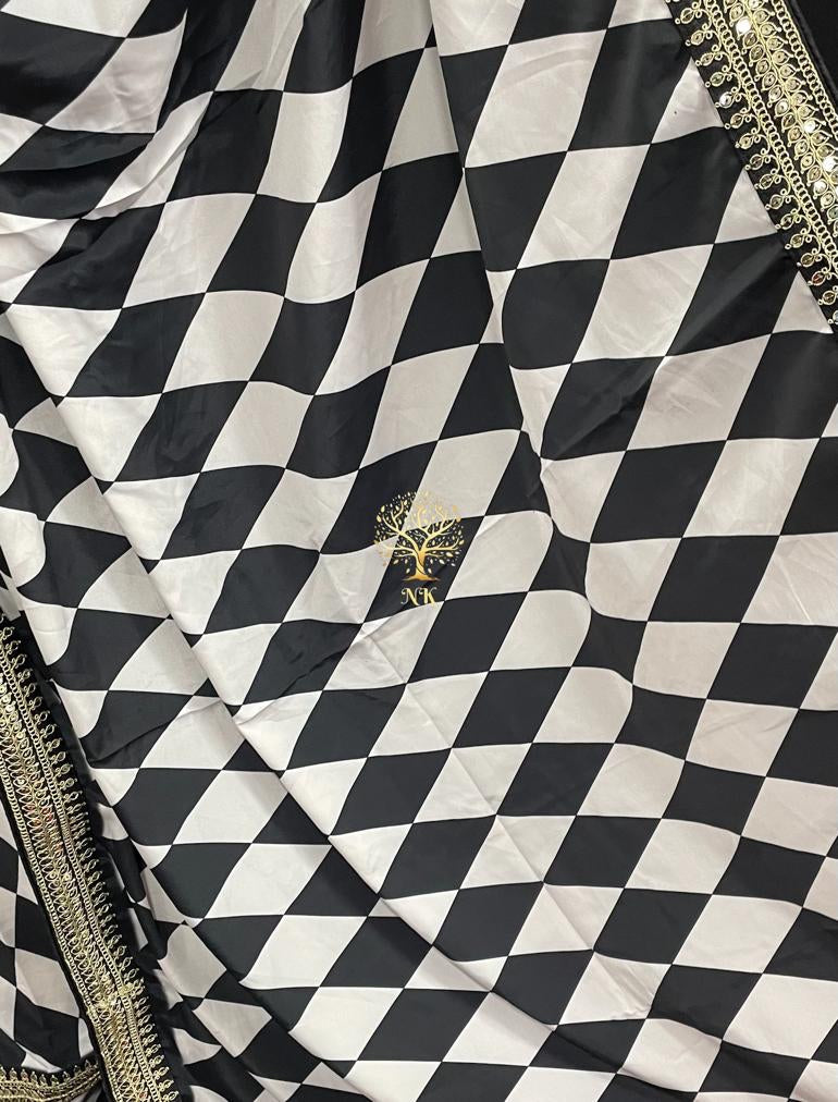 Rinaz print saree,,,partywear stylish saree - Saffronfashionindia