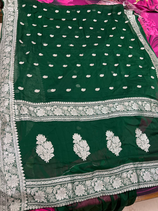 Banarsi Chiffon Saree Indian saree - Saffronfashionindia
