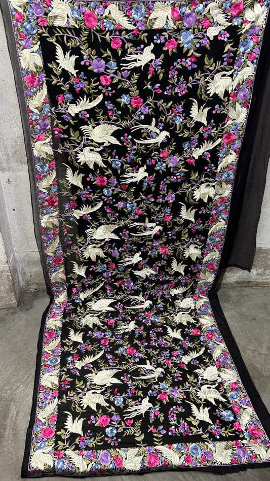 Lanisha Parsi dupatta authentic Parsi gara dupatta SaffronFashion