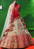 Velvet bridal Lehanga traditional Lehanga choli