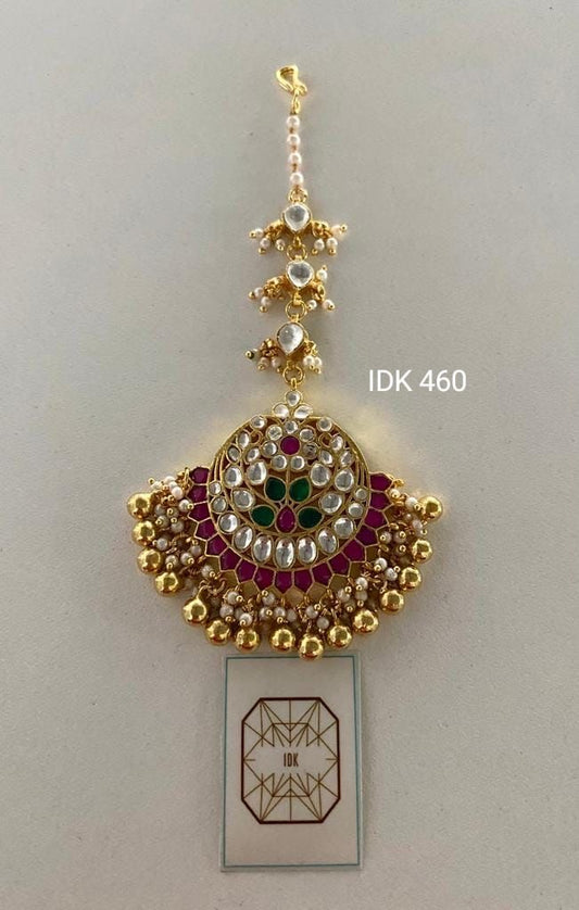 Lobini kundan tikka pacchi kundan tikka - Saffronfashionindia