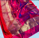 Vinisha Chanderi handloom saree pattu silk saree