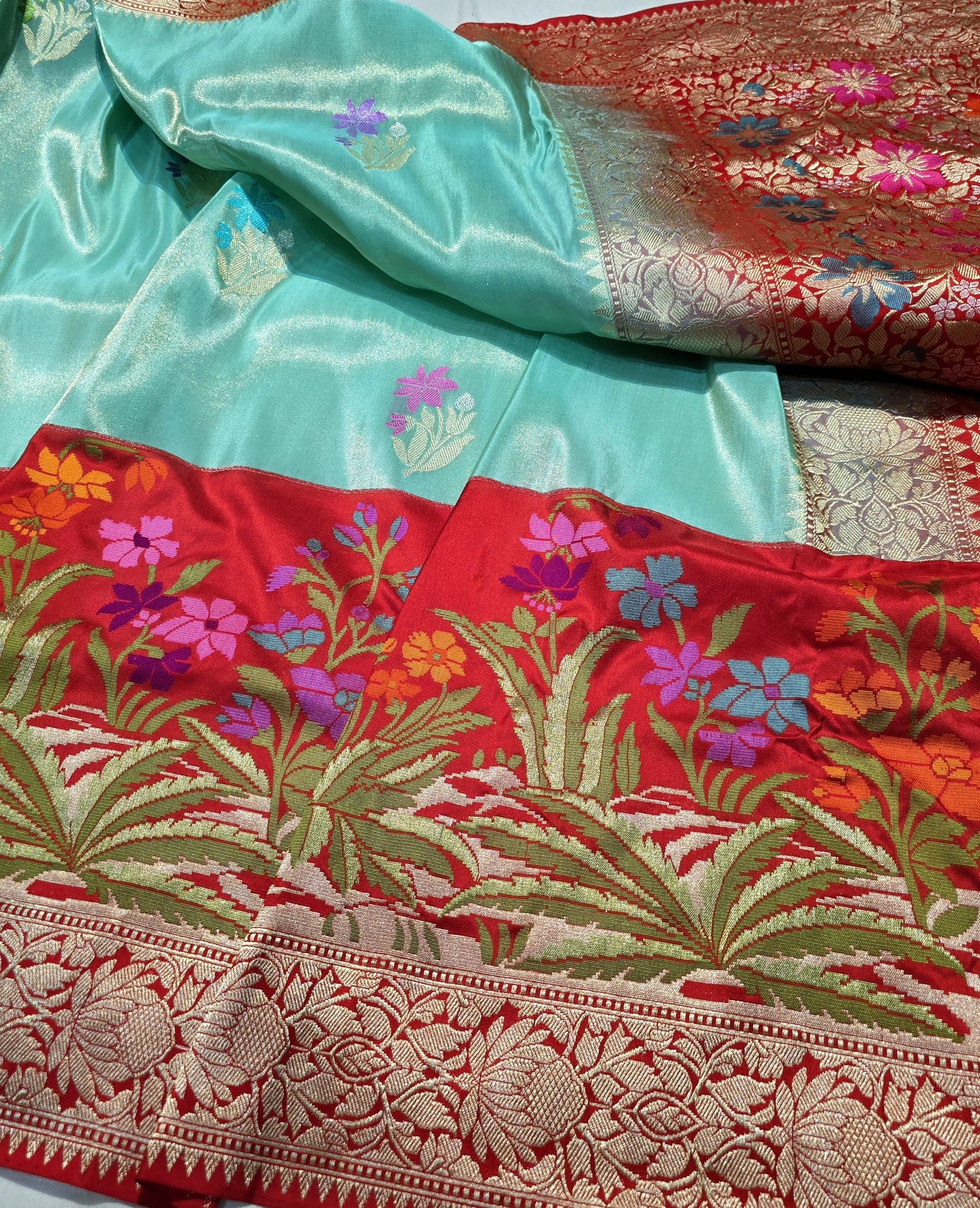 Vintage Banarsi saree Karan silk sarees blouse