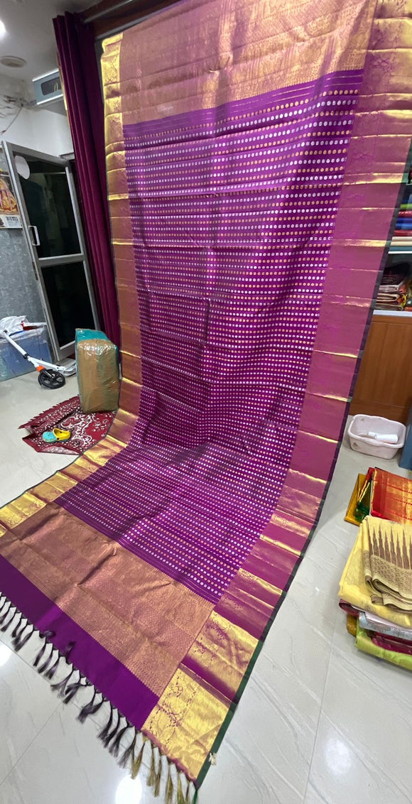 Radhika Kanjeevaram silk dupatta - Saffronfashionindia