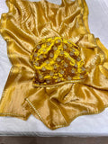 Kowni tissue saree,,,,crushed tissue saree