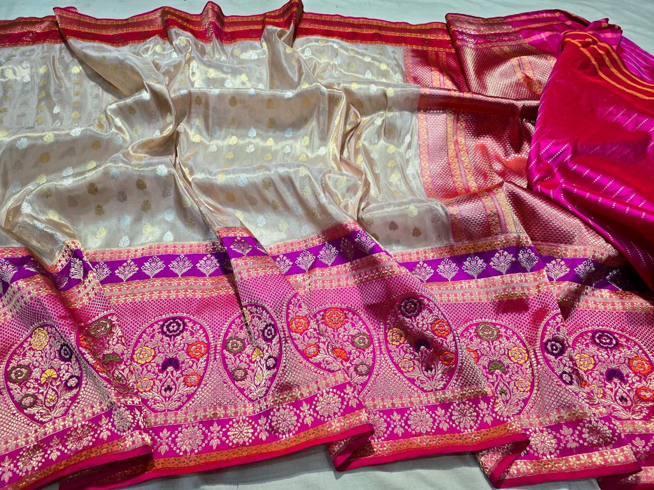 Suvina Banarsi saree katan silk saree Indian sarees