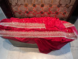 Red organza saree Indian saree bridal saree