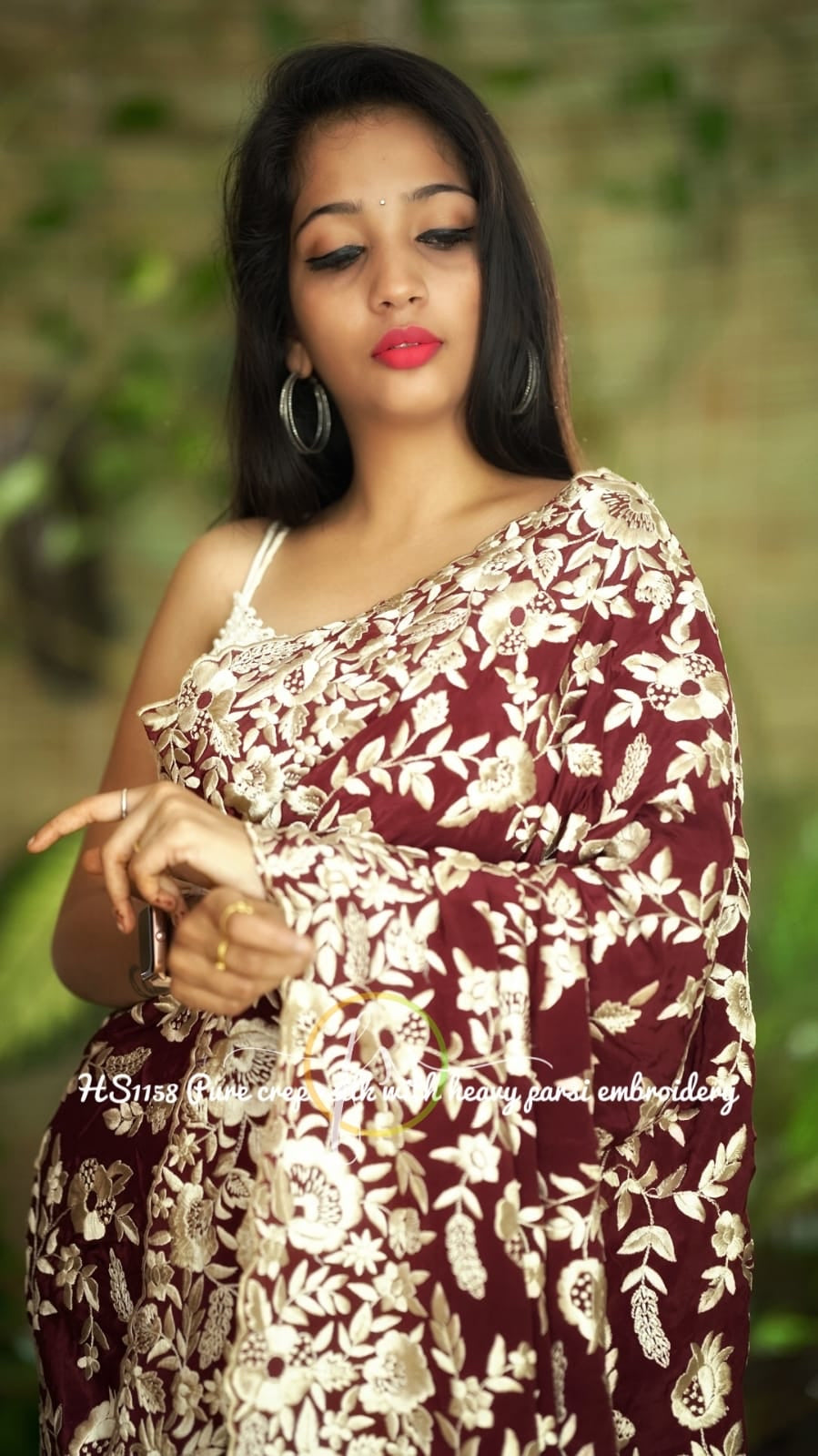 Rimisha Royal embroidered Parsi gara inspired sarees - Saffronfashionindia