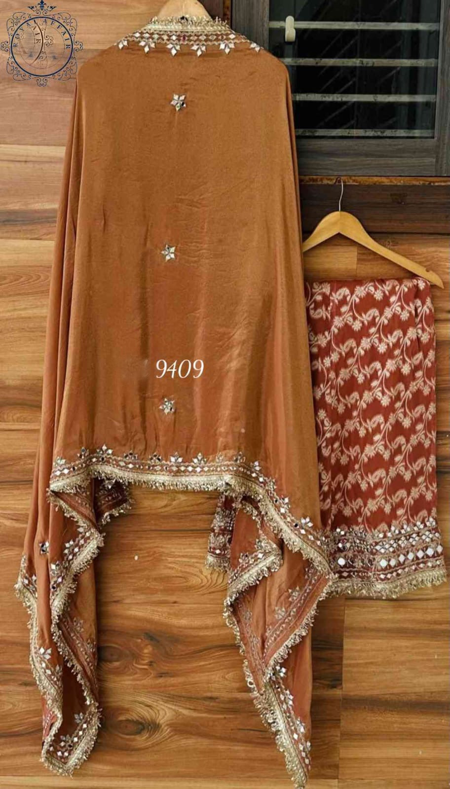 Ravika shimmer dress tissue dress  Indian dress embroidered set SaffronFashion