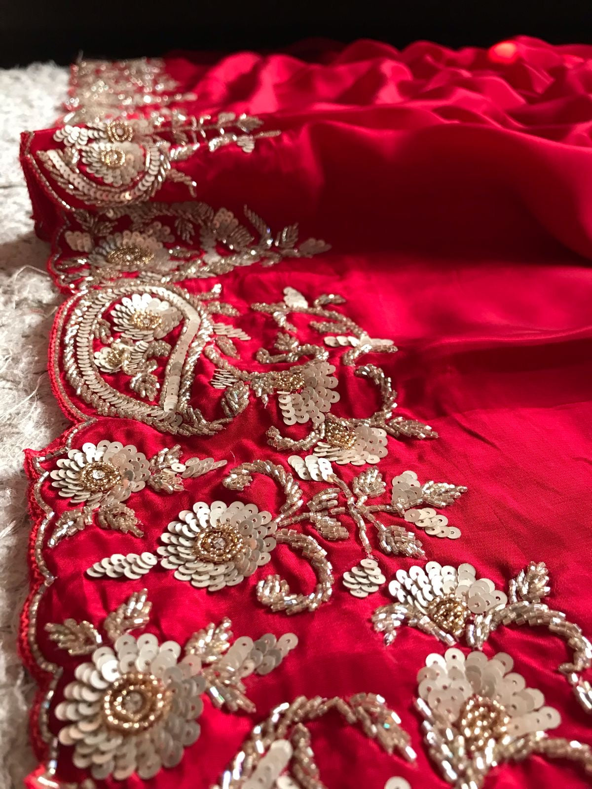 Ravani Bridal saree Indian sari - Saffronfashionindia