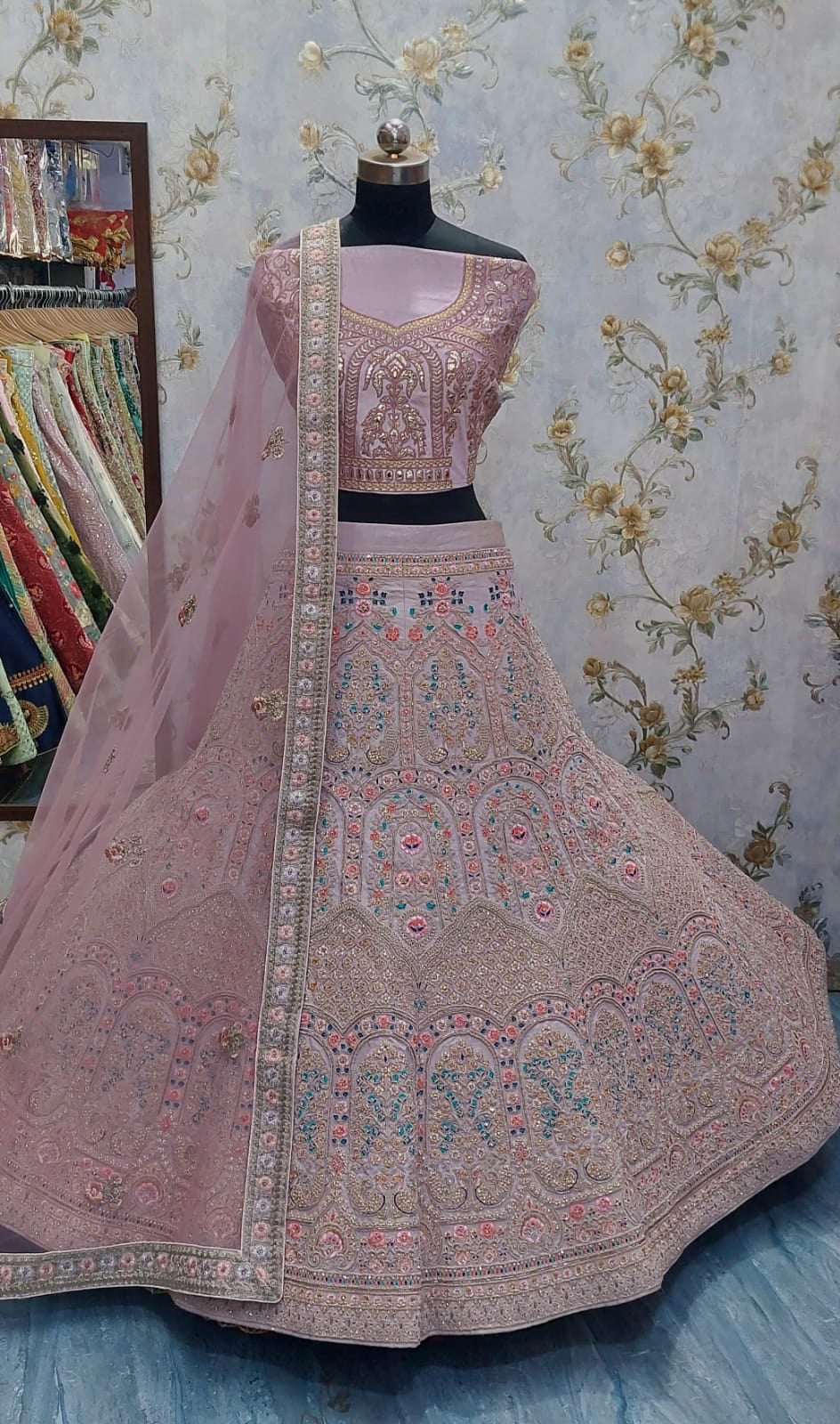 Vahina velvet lehanga bridesmaid lehanga - Saffronfashionindia