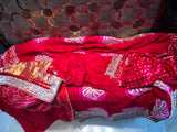 Bandhani Gajji silk saree Indian bridal saree