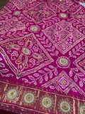 Pink gottapatti zardosi exclusive saree