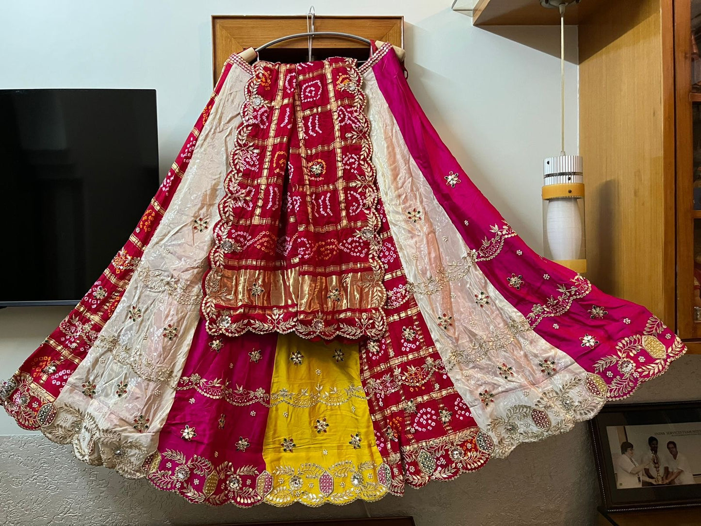 Handmade Lehanga set Indian Lehanga set traditional Lehangas SaffronFashion