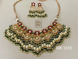 Pearl Beaded Kundan Choker Necklace Set Choker Set Indian Jewelry