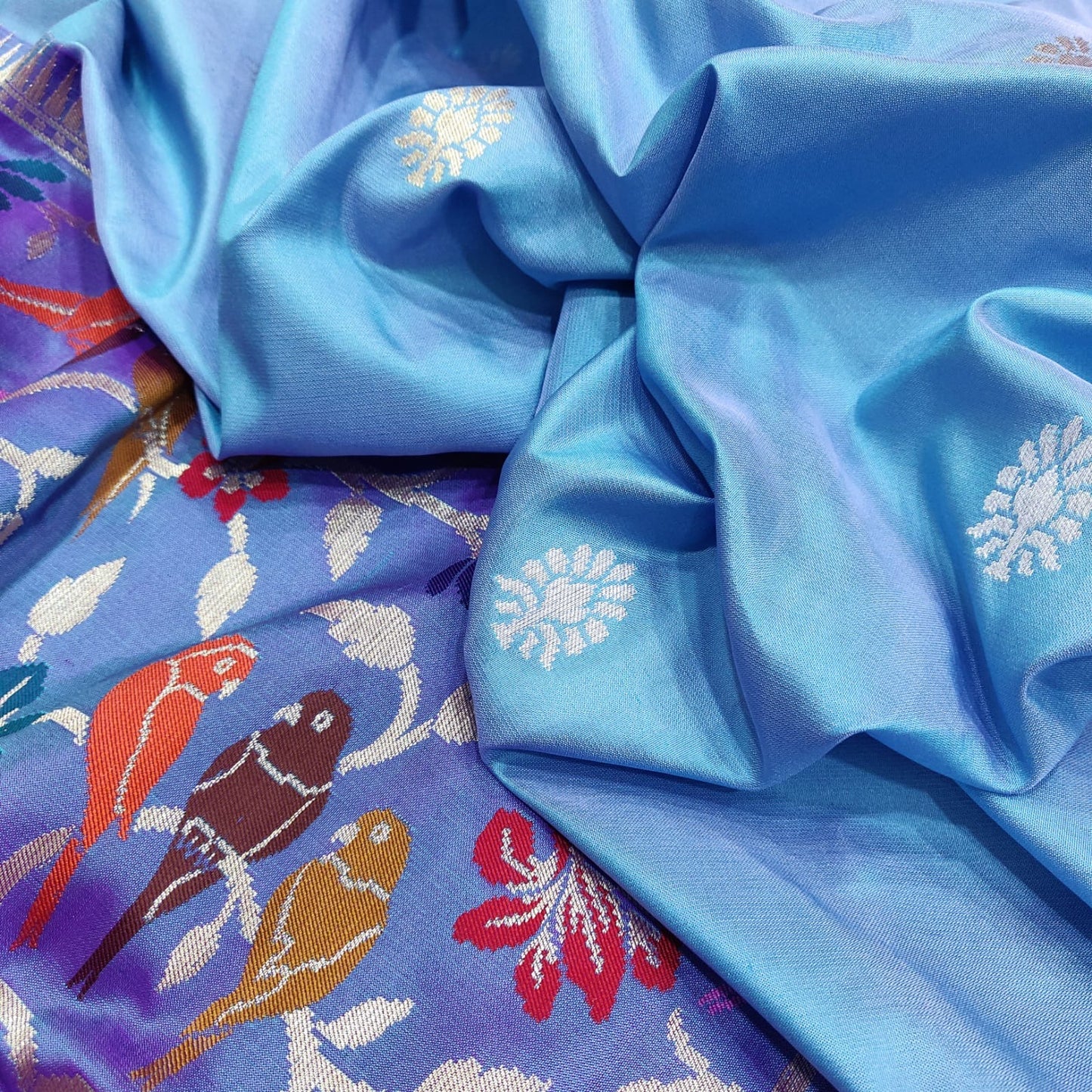 Firangi katan handwoven zari sarees - Saffronfashionindia