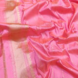 Pink Katan handwoven silk saree beautiful sarees