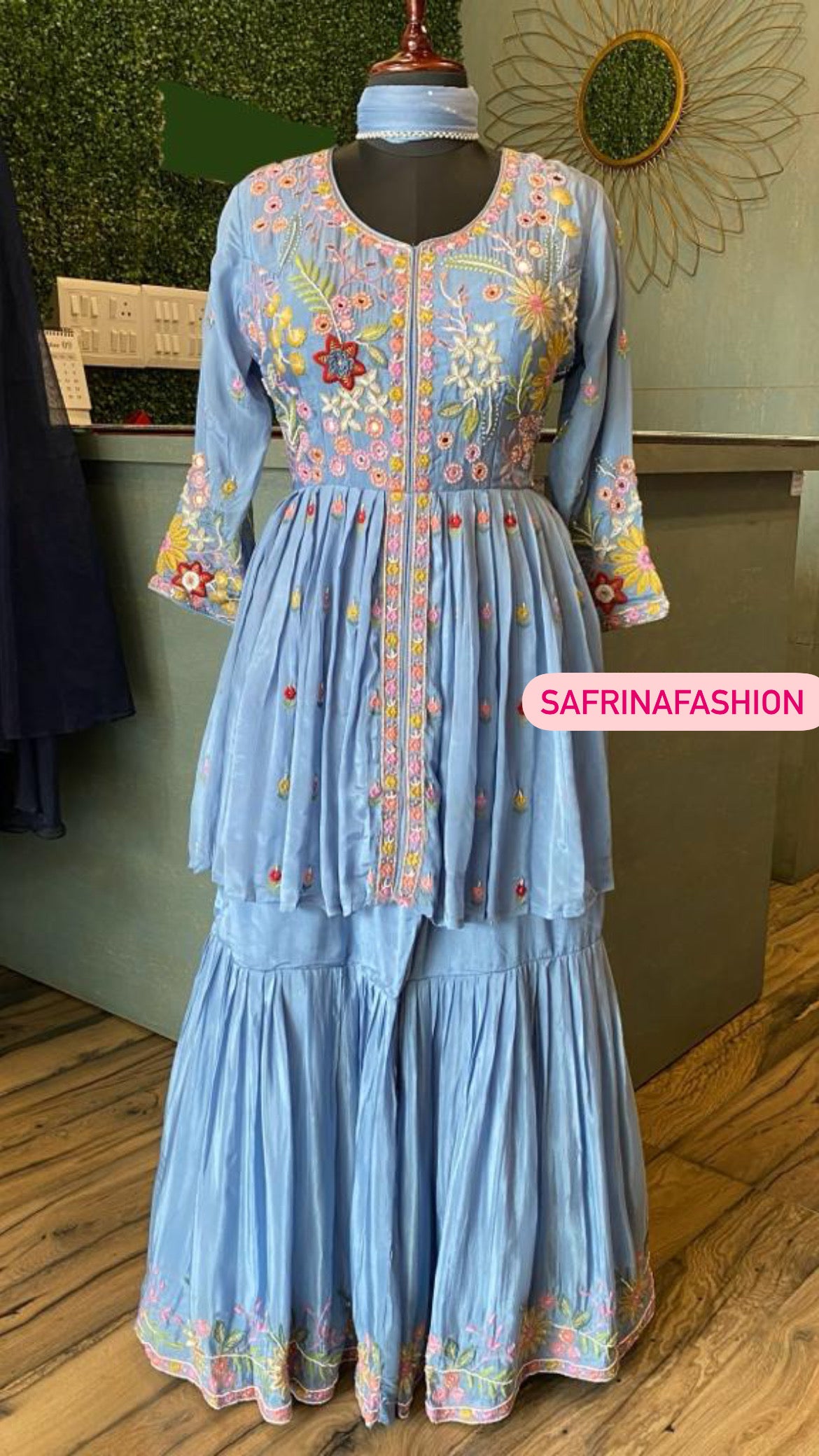 Bivita indowestern dress sangeet dress - Saffronfashionindia