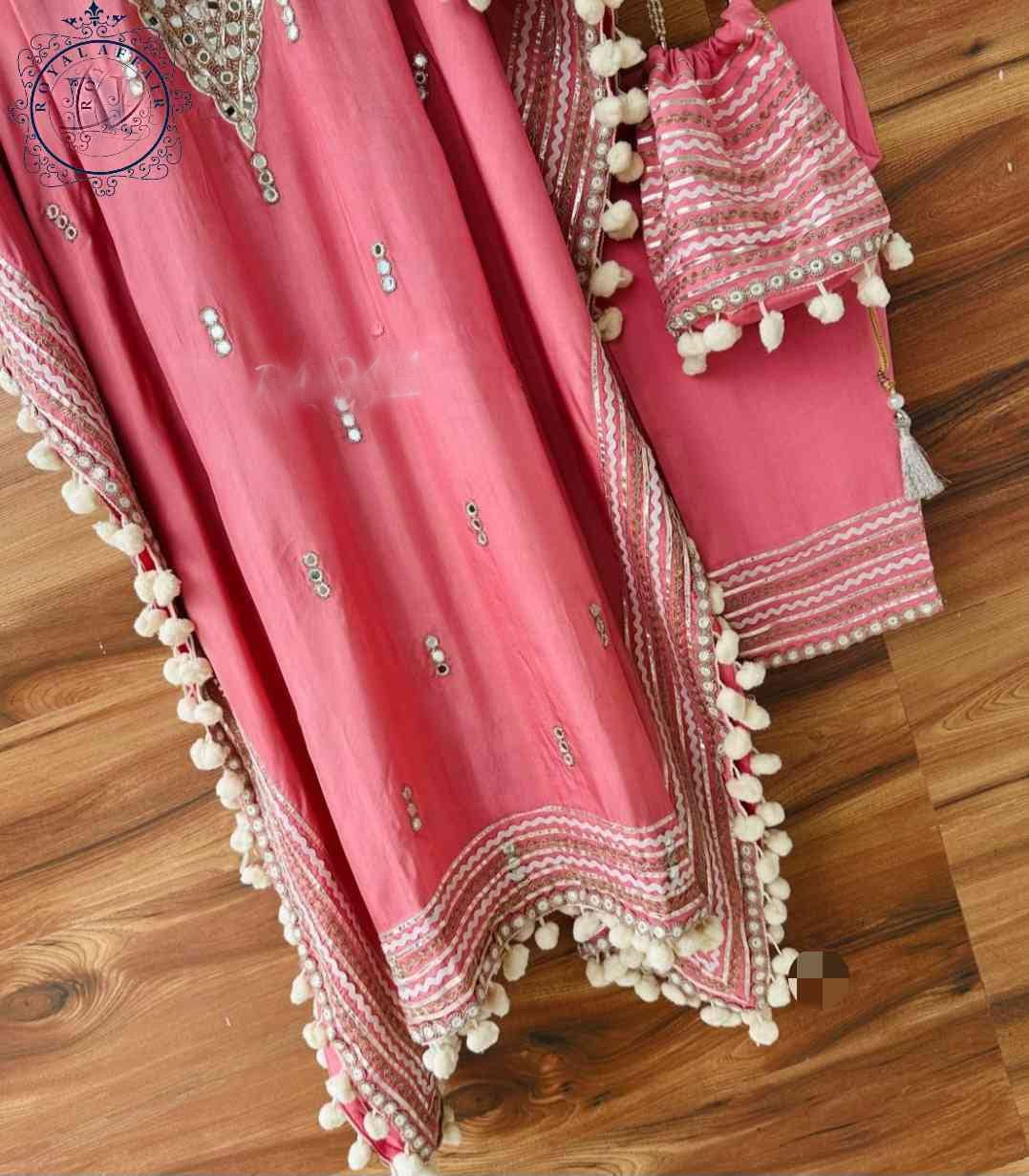 Embroidered Kaftan set partywear kaftan set SaffronFashion