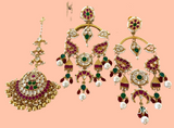 Kaveri Kundan tikka set Indian jewellery bridal jewelry