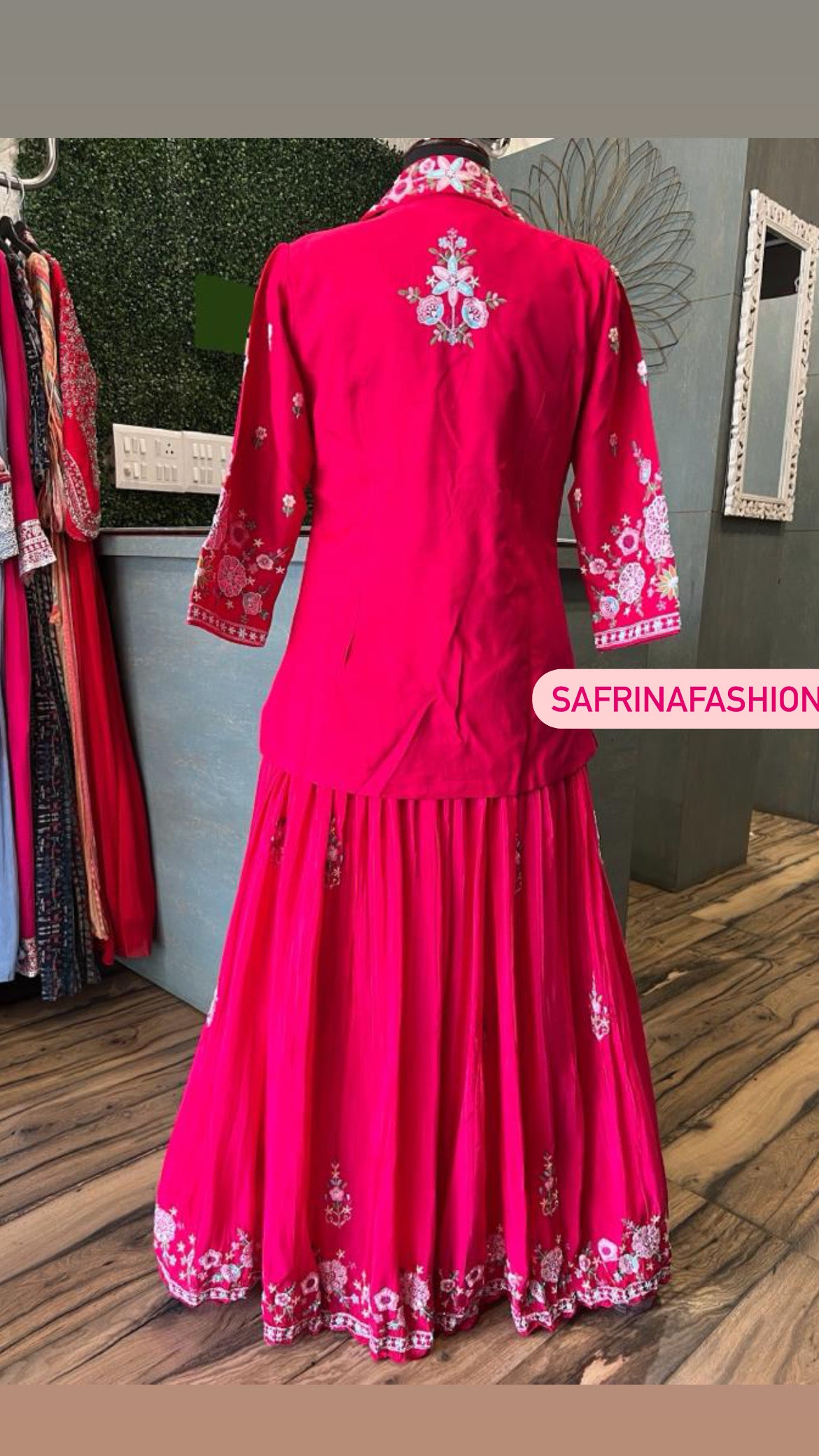 Women Indowestern Dress wedding dress Bridesmaids dress - Saffronfashionindia