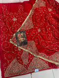 Bridal salwar suit red salwar kameez SaffronFashion