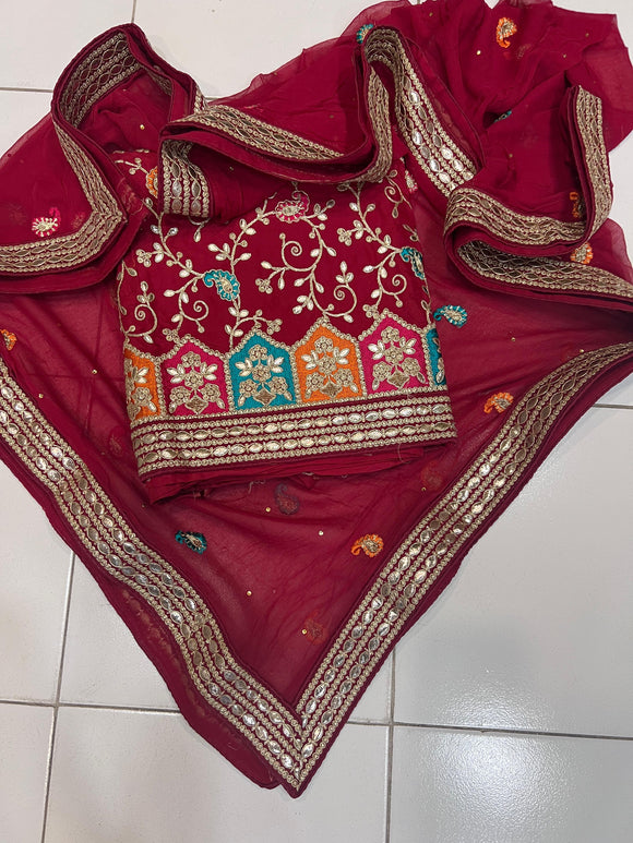 Roviza Punjabi silk salwar suit