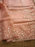 Star Inspired Organza Silk Saree Embroidery Indian saree