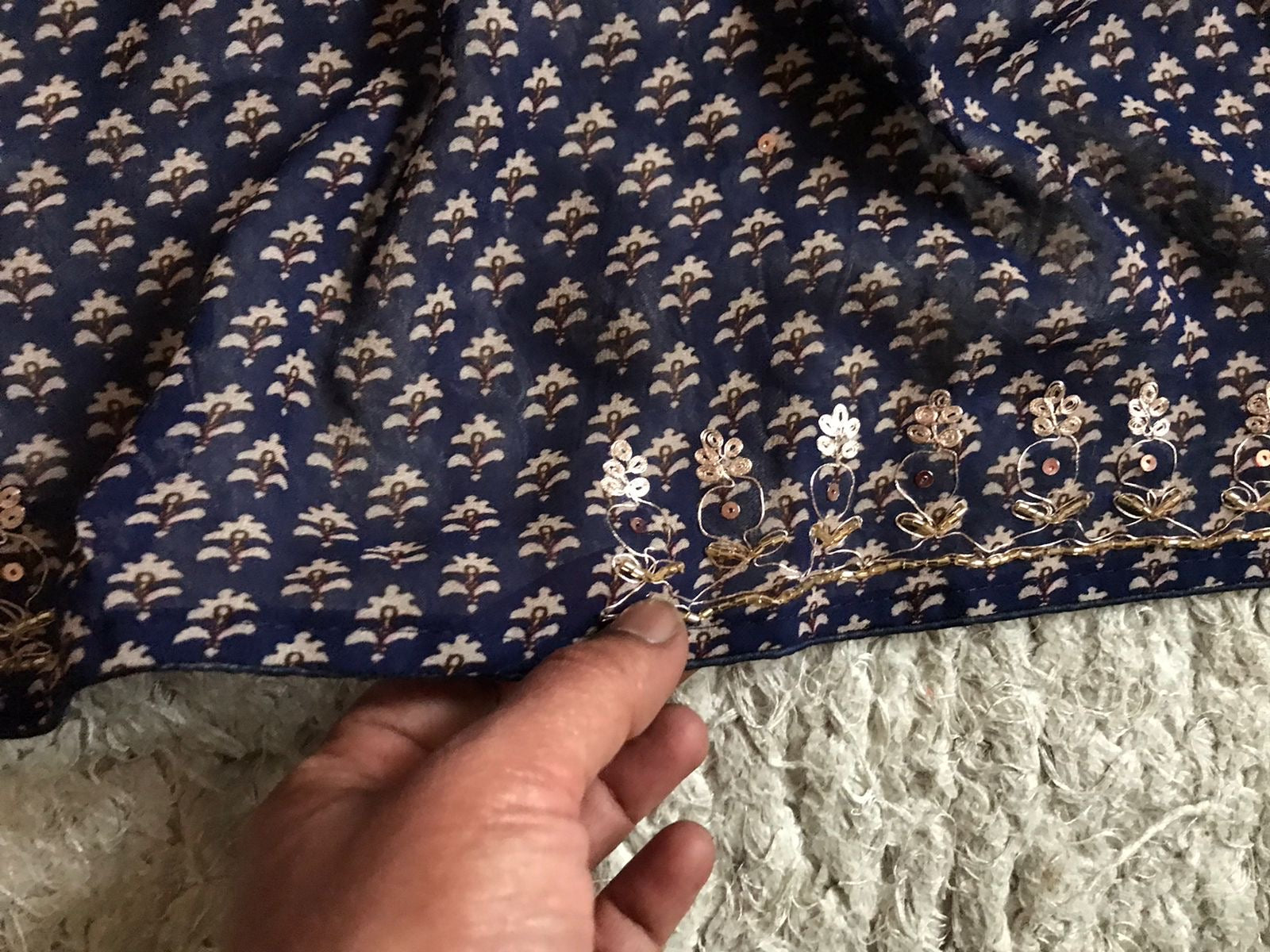 Premium gorgette sequins saree Partywear sari blouse Saffronfashionindia