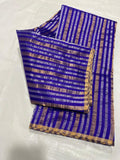 Royal Blue Chanderi saree Indian sarees