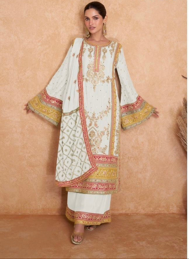 Pakistani inspired dresses Embroidered dress SaffronFashion