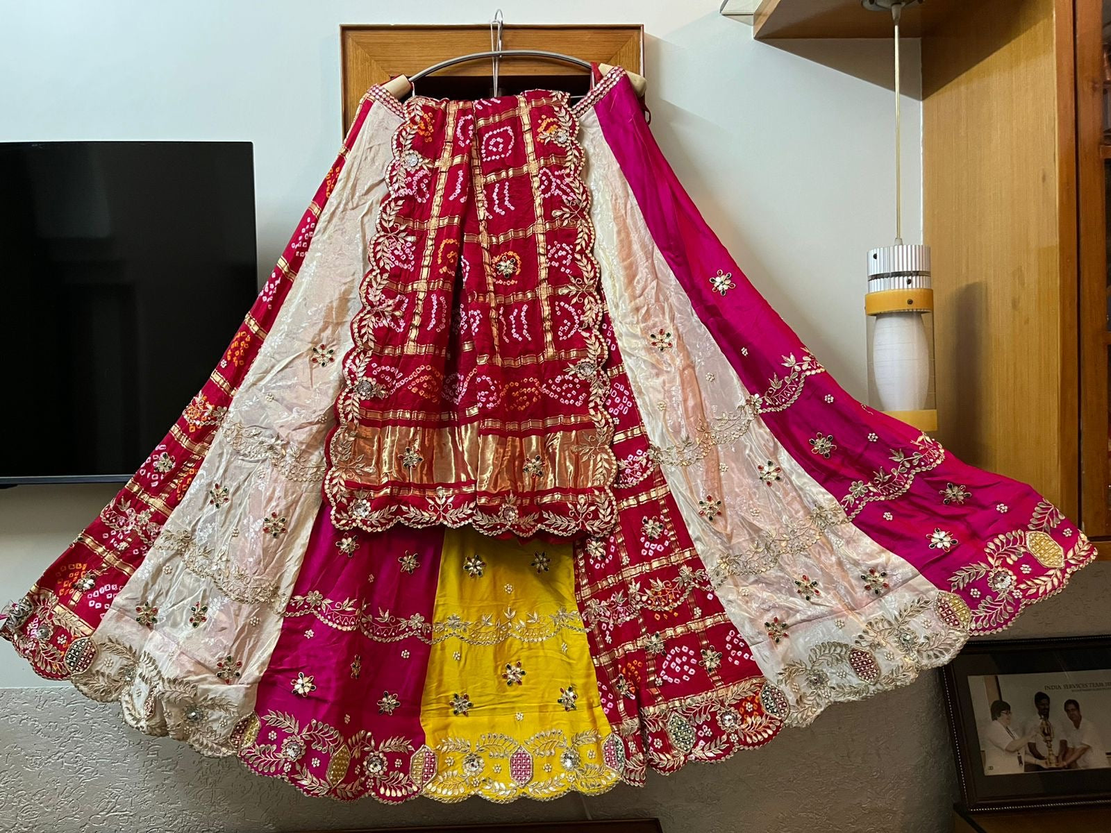 Handmade Lehanga set Indian Lehanga set traditional Lehangas SaffronFashion