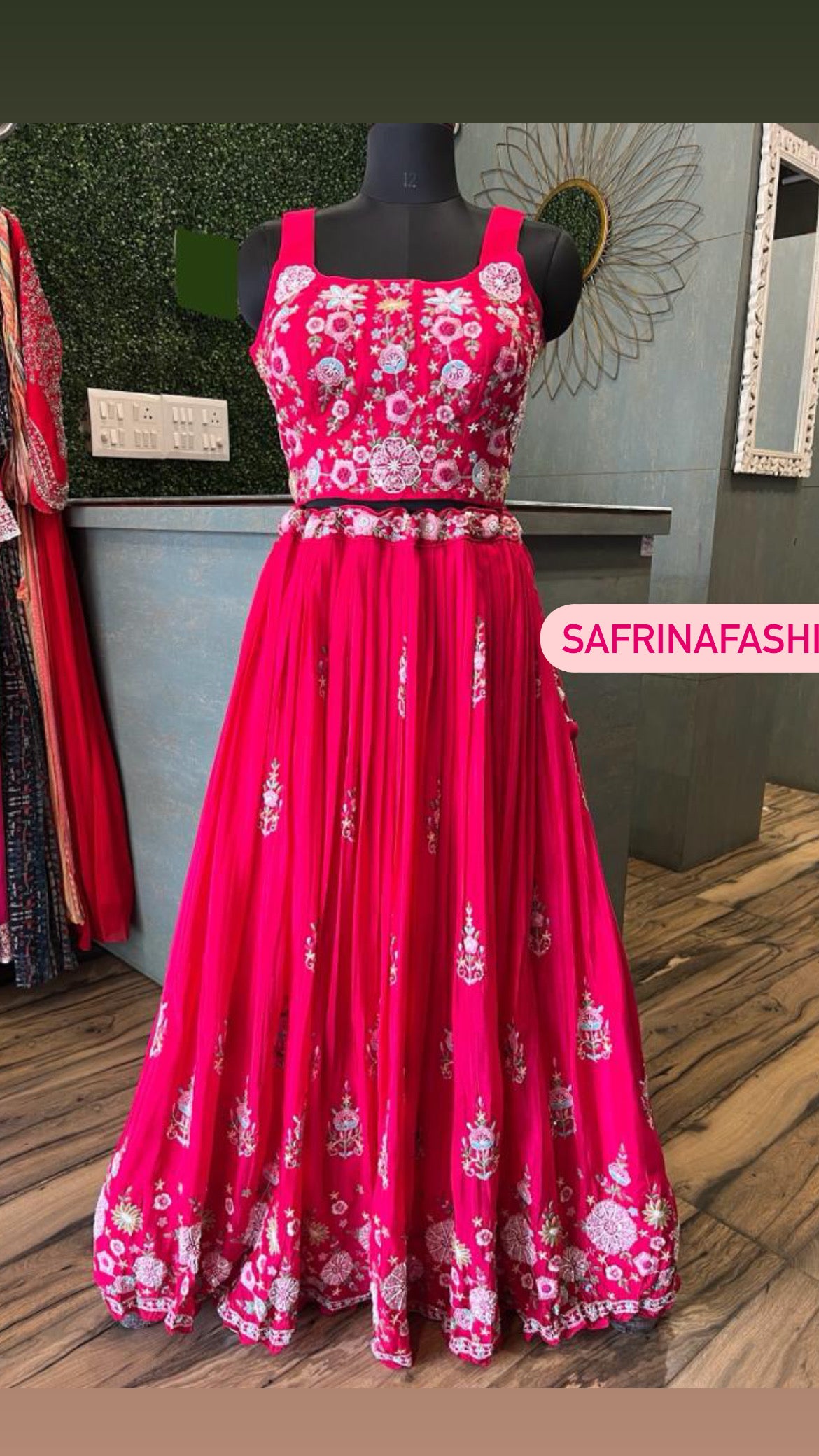Women Indowestern Dress wedding dress Bridesmaids dress - Saffronfashionindia