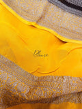 Lavish handwoven Khaddi Gorgette saree Indian saree