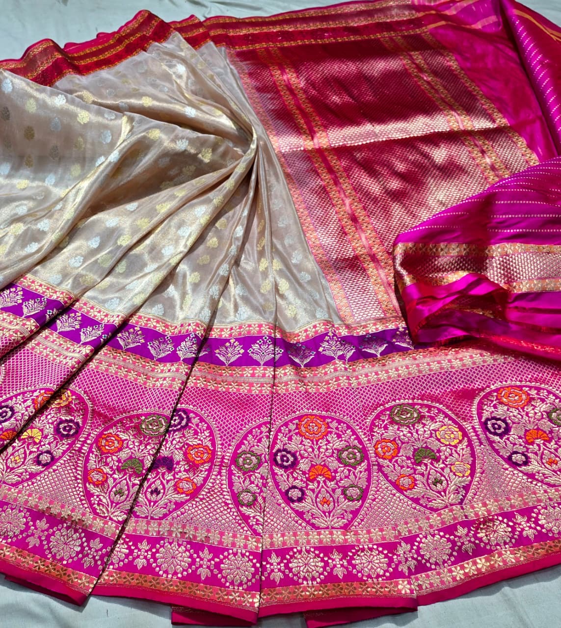 Suvina Banarsi saree katan silk saree Indian sarees