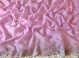 Lilac organza saree for Partywear sarees