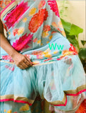 Ruffle saree trendy sari girlish sari
