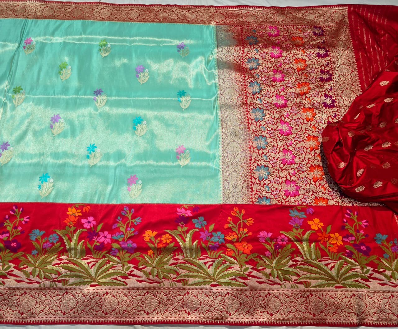 Vintage Banarsi saree Karan silk sarees blouse
