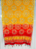 Yellow dupatta handmade dupatta gajji silk dupatta SaffronFashion