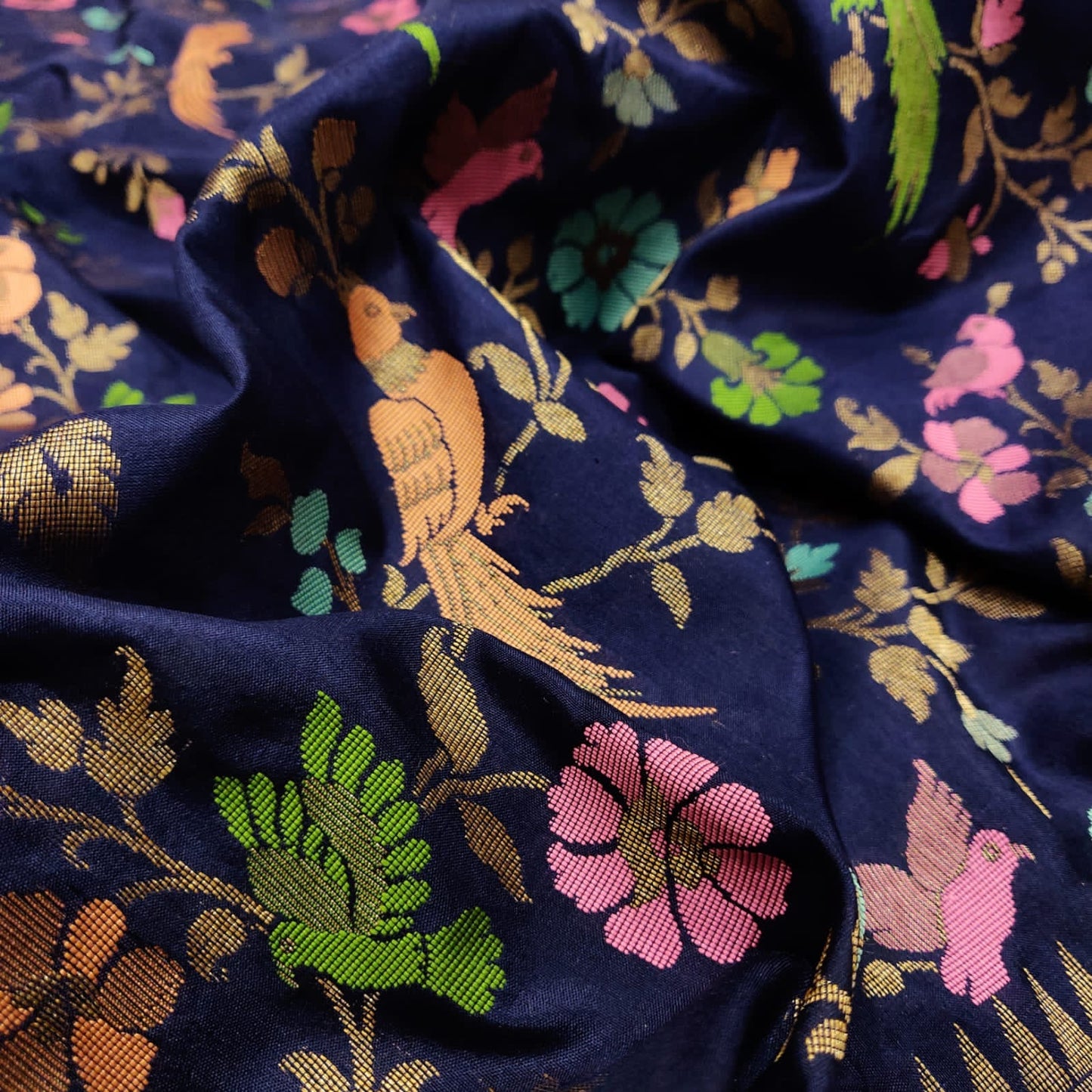 Harijana katan silk handwoven silk sarees - Saffronfashionindia