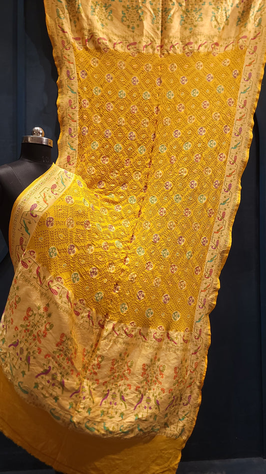 Tilfi zari banarsi Gorgette dupatta - Saffronfashionindia