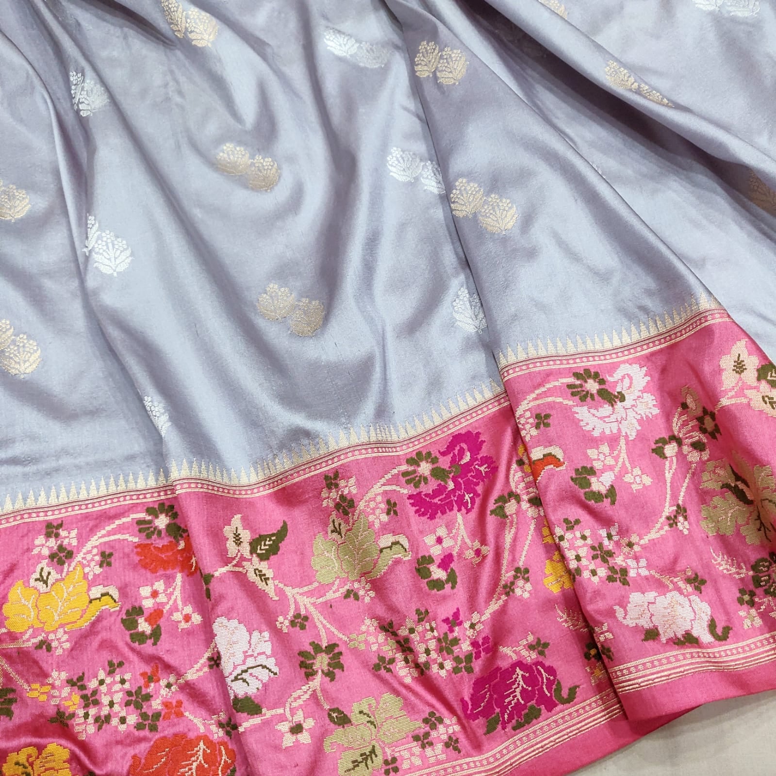 Ruma Katan silk handwoven sarees - Saffronfashionindia