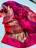 Vinisha Chanderi handloom saree pattu silk saree