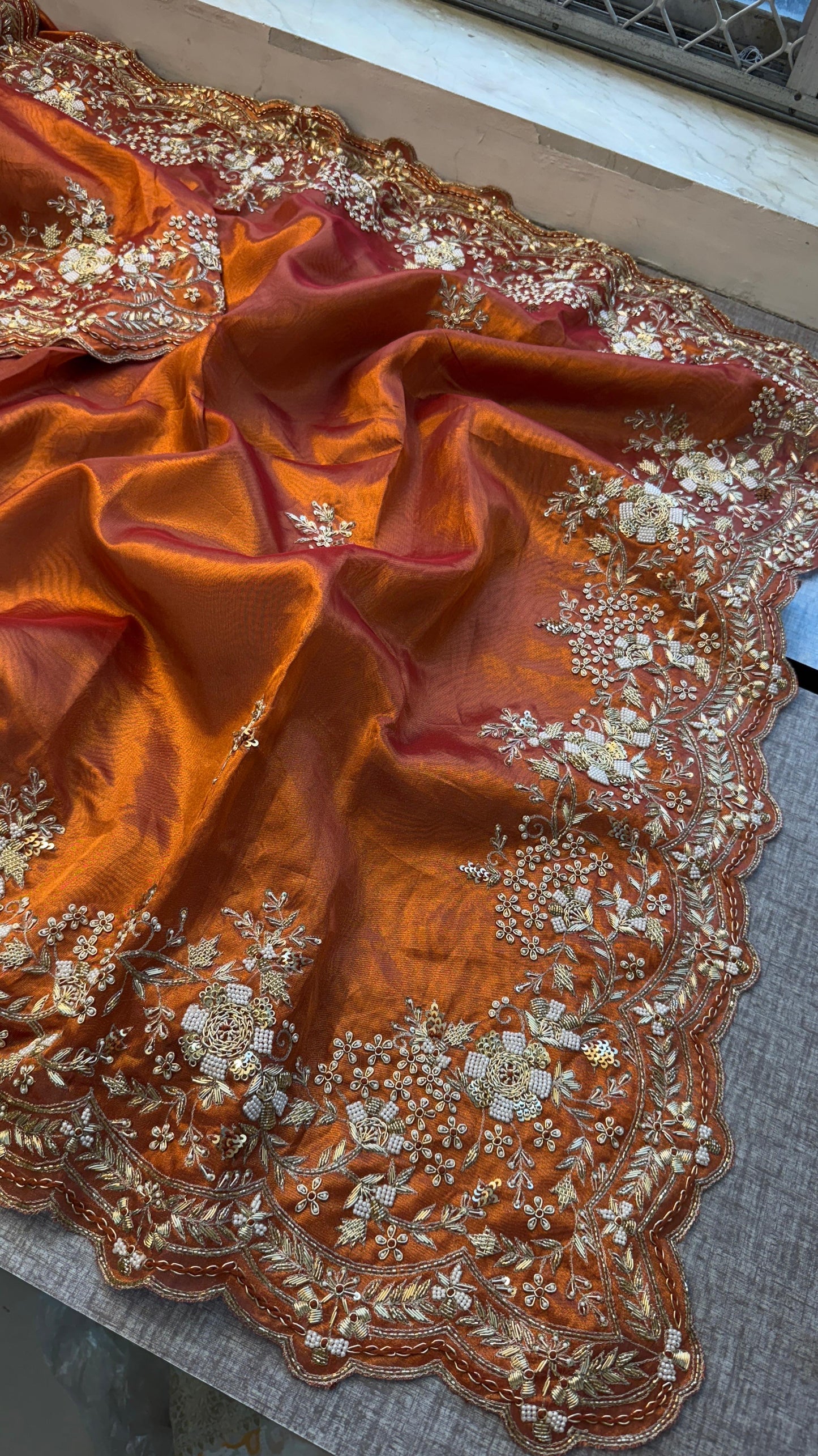 Luxury munga silk saree Banarsi saree Indian wedding sarees - Saffronfashionindia