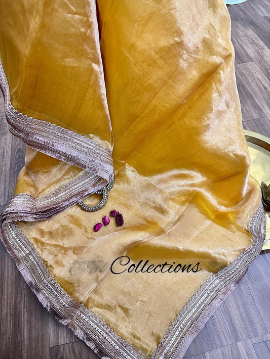 Vini Banarsi tissue silk saree weaved sarees - Saffronfashionindia