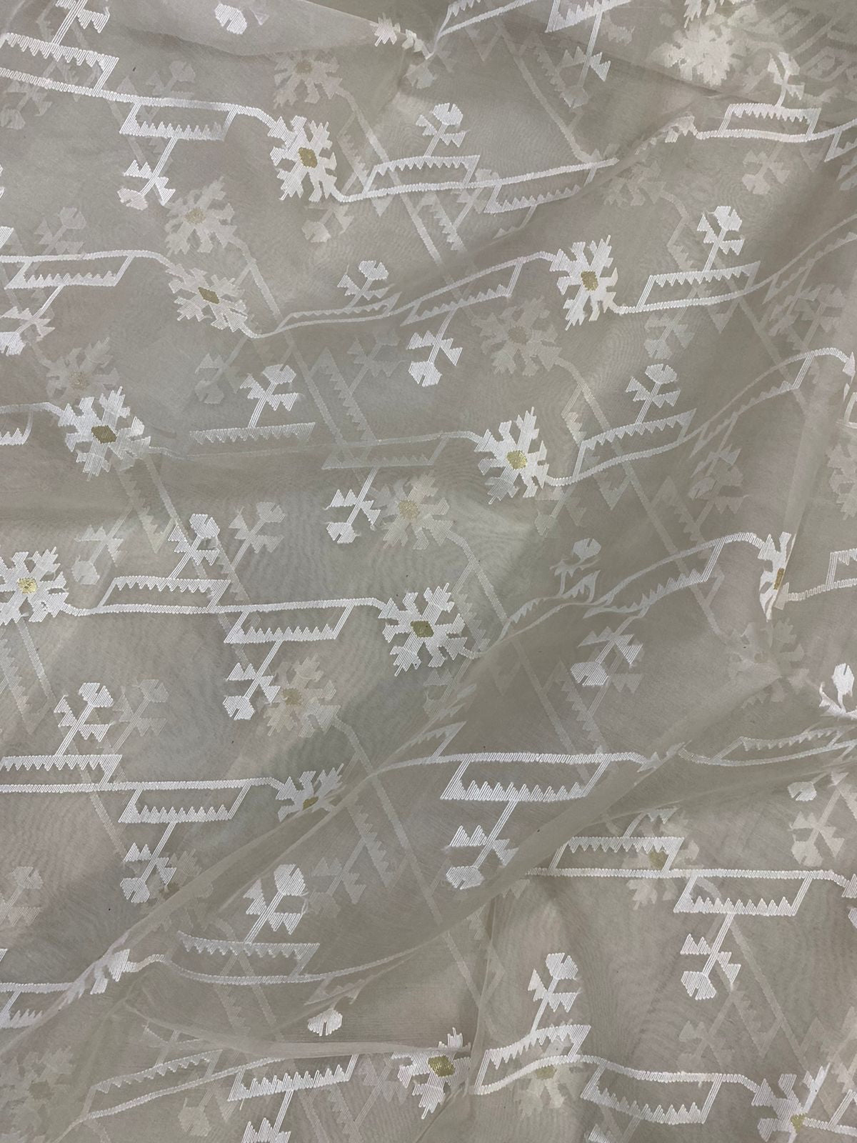 Iivina Tantuj Jamdani sarees Indian saree - Saffronfashionindia