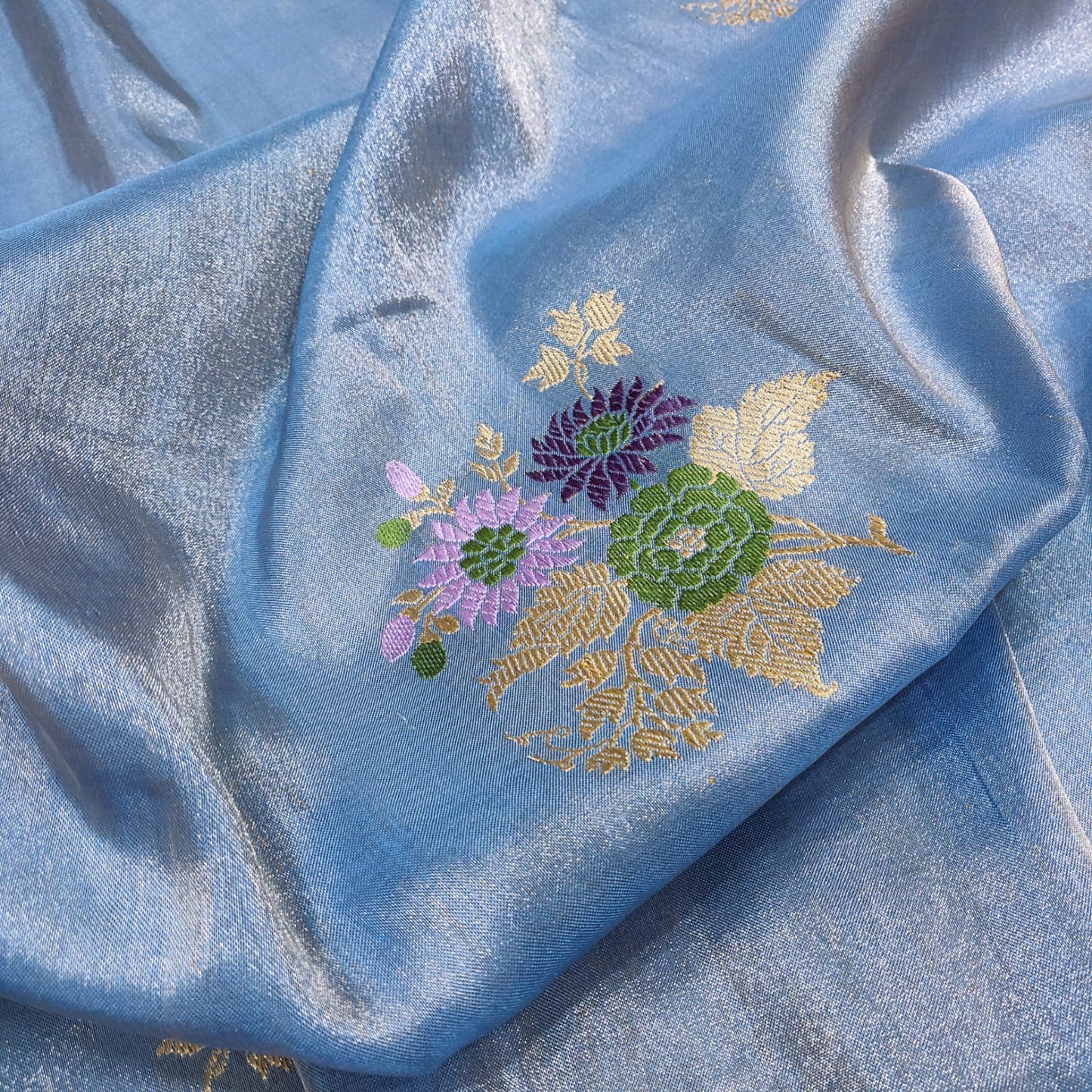 Ektara Tissue Zari Handwoven Sarees - Saffronfashionindia