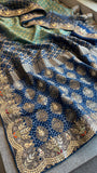 Ravaita Banarsi saree Munga silk gottapatti saree blouse