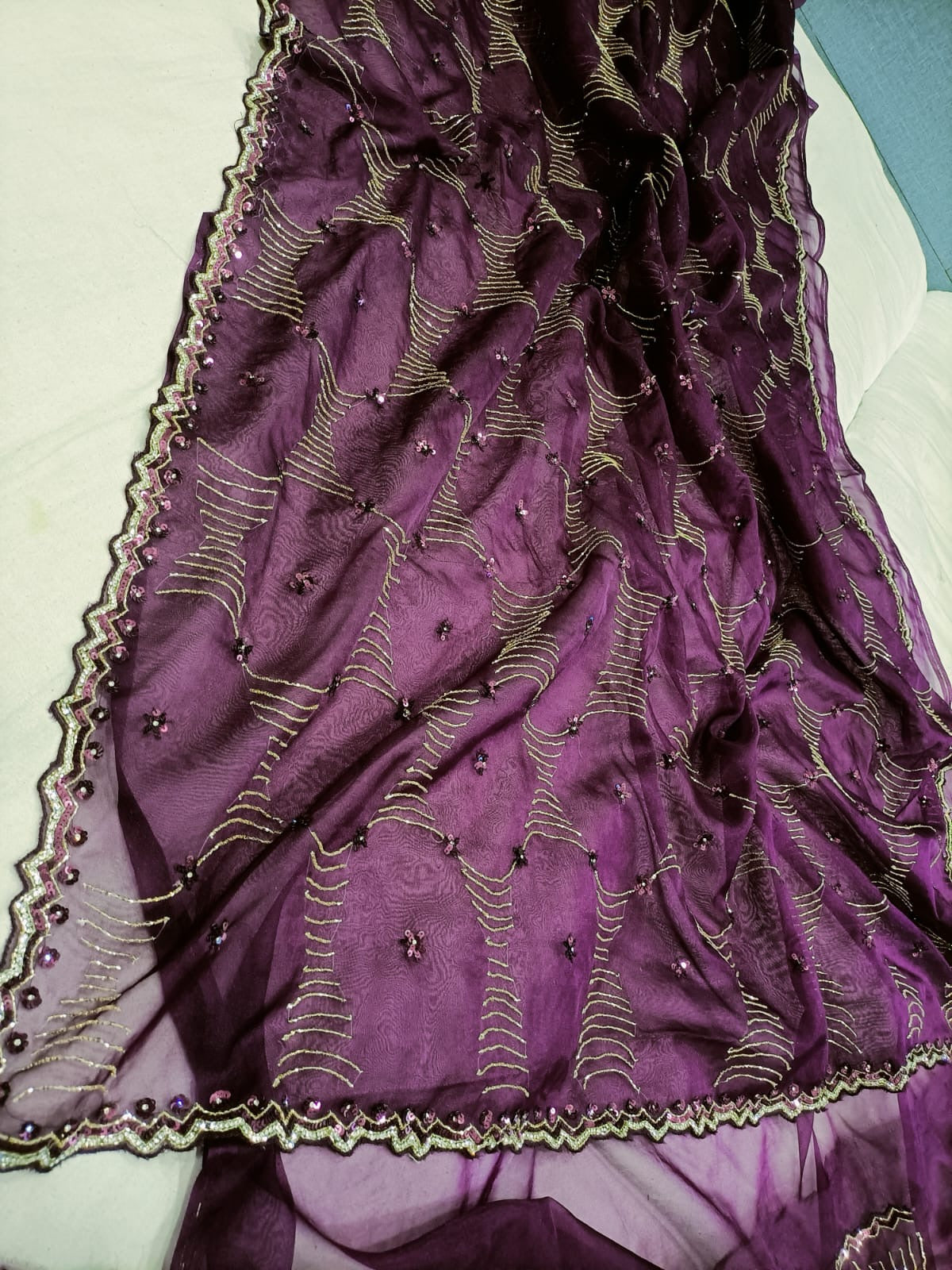 Ivshika Organza Partywear Saree trendy sarees - Saffronfashionindia